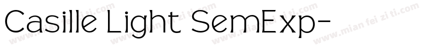 Casille Light SemExp字体转换